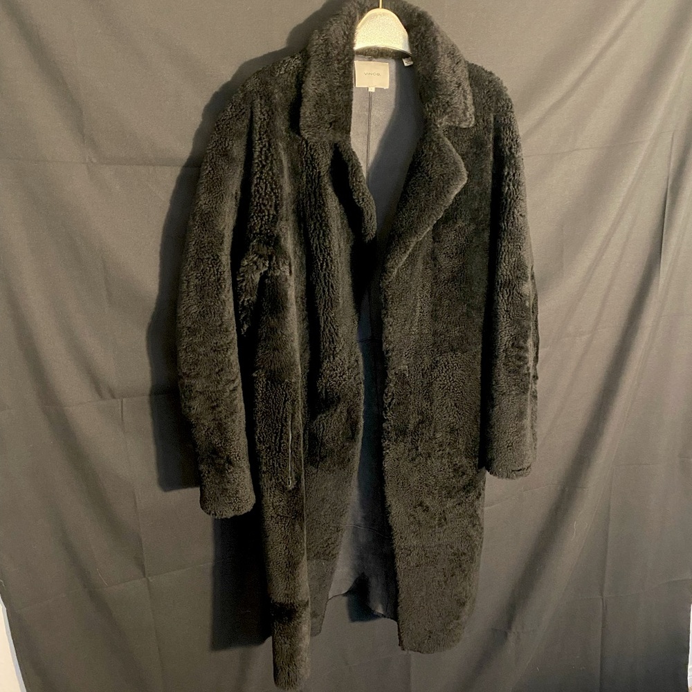 VINCE Women’s Shearling Lamb Coat